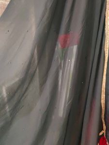 Elegant Black &amp; Red Kurta n dupatta