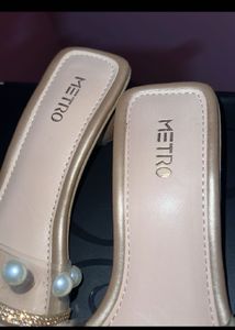 Metro Pearl Embellished Heels