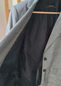 Zara oversized Plaid Blazer