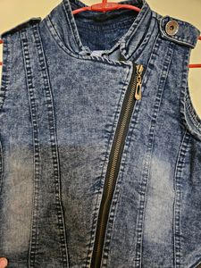 Sleeveless Denim Jacket