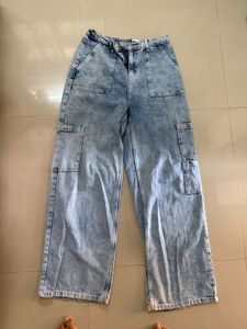 Acid Wash Cargo Pants