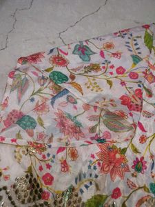 Floral Gota Pati Short Kaftan