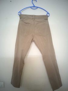 Uni Qlo - Khaki Colored Cotton Jeans