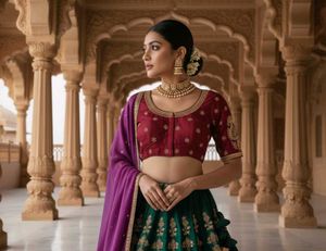 Star  Embroidered Saree Blouse