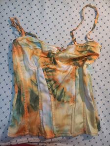 PRETTY LITTLE THING tiedie corset