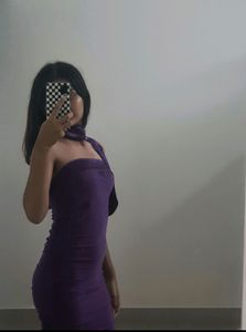 Y2k Bodycon Dress With scarf.