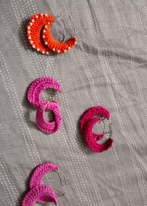 Crochet Hoop Earrings