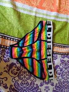Rainbow Striped Brief New