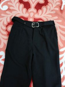 Women Black Formal Straight Fit Narrow Pants
