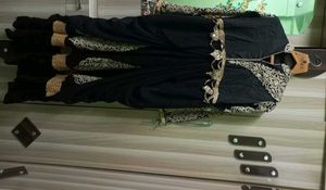 Black &amp; Gold Embellished Dress For Beautiful Girl