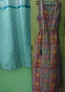 Patterned Sleeveless Maxi Dress