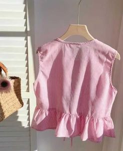 Cute Pink Striped Top