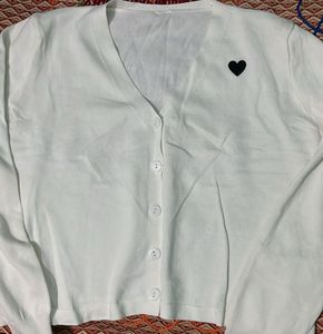 Cute White Cardigan