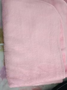 Pink single warm blanket