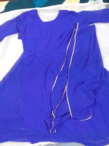 Royal Blue Anarkali Suit
