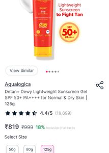 Aqualogica Sunscreen