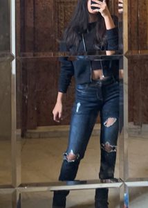 Black Distressed Jeans