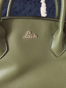 Olive Green Solid Handheld Bag