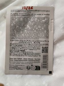 L'Occitane Purifying Freshness Shampoo 6 ml