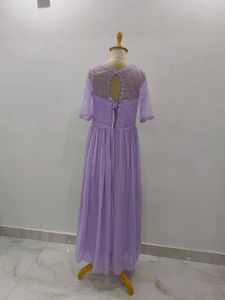 Elegant Lavender Maxi Gown