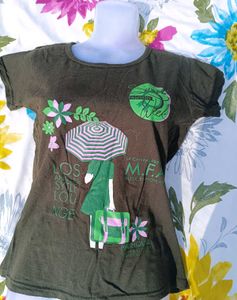 Olive Green T shirt