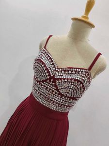 Maroon Embellished Gown