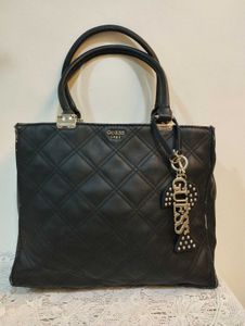 Guess Black Quilted Handbag