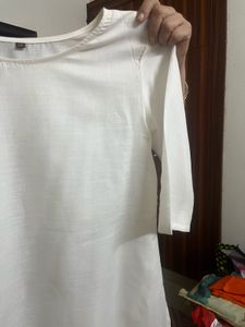 Plain White Kurta