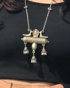 Silver Oxidised Neckpiece