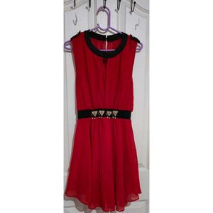 Red Fit & Flare Dress
