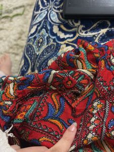 Vintage Print Shirt Kurta