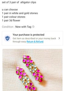 Peacock Hair Center Clip And Lotous Bangles