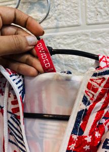 🇬🇧H&amp;M Imported Patterned Zip-Up Jacket