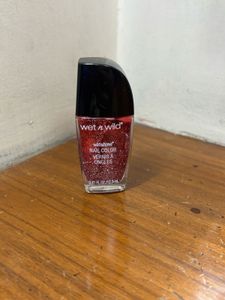 Wet n Wild Red Glitter Nail Polish