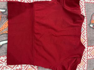 Red crop top