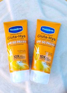 Pack Of 2 ❤️ Vaseline Gluta Hya Sunscreen ✅