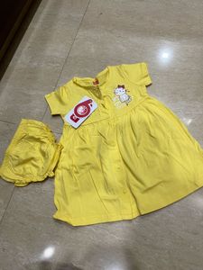 Yellow Dress with Bloomer