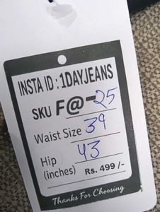 F@25 Size-38 Slim Jeans