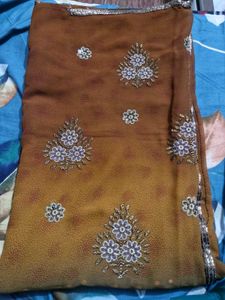 Saree With Stiched Blouse