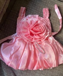 Beautiful Rose Gold Baby Dress, 2-3 years
