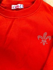 Vintage Red Crewneck Sweatshirt