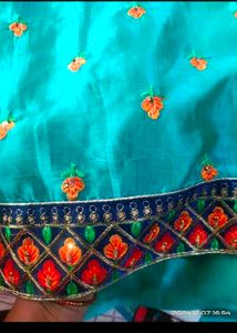 Beautiful Sea Green saree💙