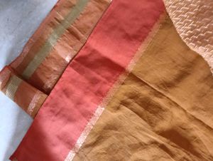 Mustard Colour Saree Fall Done