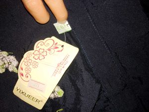 Floral Embroidered Navy Tunic