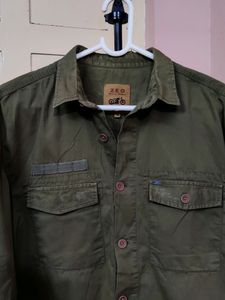 mens solid rugged shirt