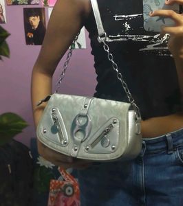 Silver Y2k Bag