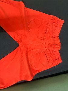 Reduced Price - Red Cotton Pant For Casual Meeting