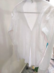 White Textured Shirt
