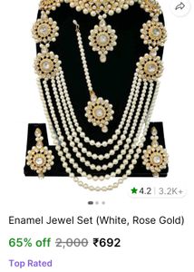 Pearl Kundan Jewelry Set