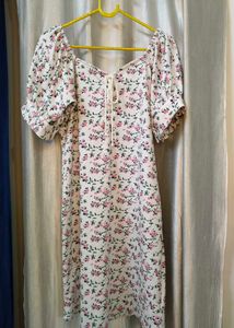 Floral Print Mini Bodycon Dress